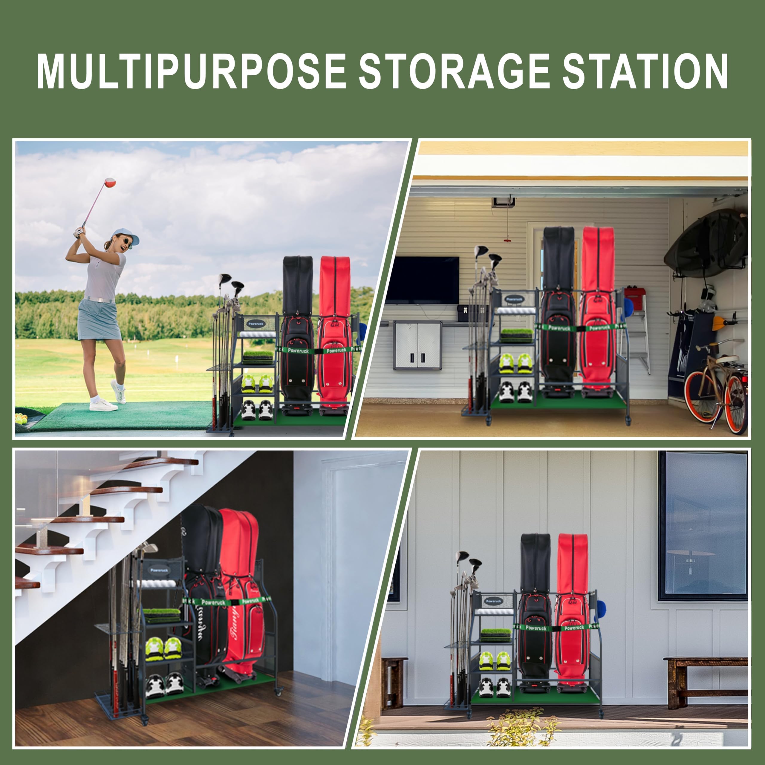 【在庫限り】ゴルフ収納ラック✨2個用✨ゴルフバッグオーガナイザー✨ゴルフ用品 Amazon.co.jp: FHXZH ゴルフバッグ収納 ガレージオーガナイザー